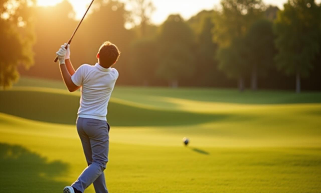 Golfeur en plein swing fluide à Montrouge